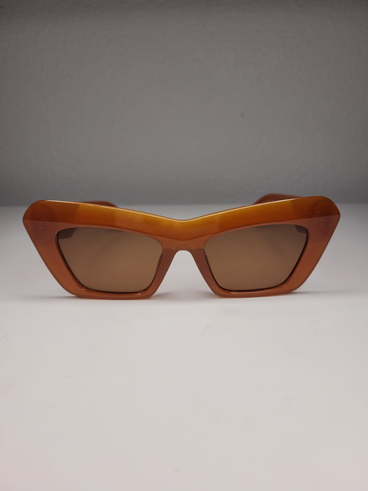 Brown Cat Eye Sunglasses