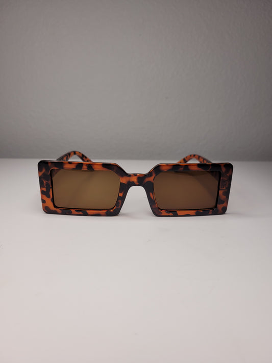 Serayah | Retro Square Shades - Leopard