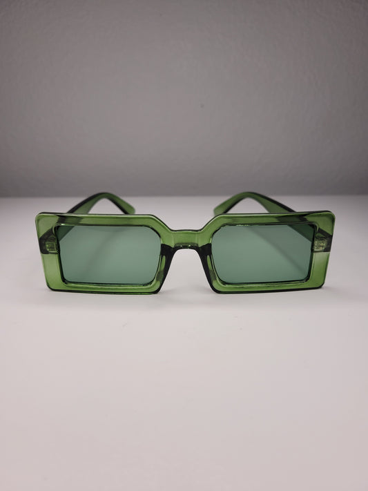 Serayah | Retro Square Shades - Green