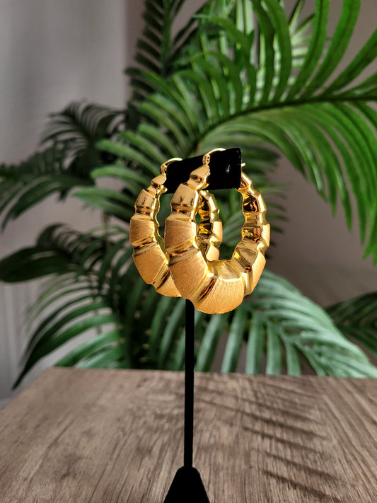 Mary J | Bold Hoop Earrings - Gold