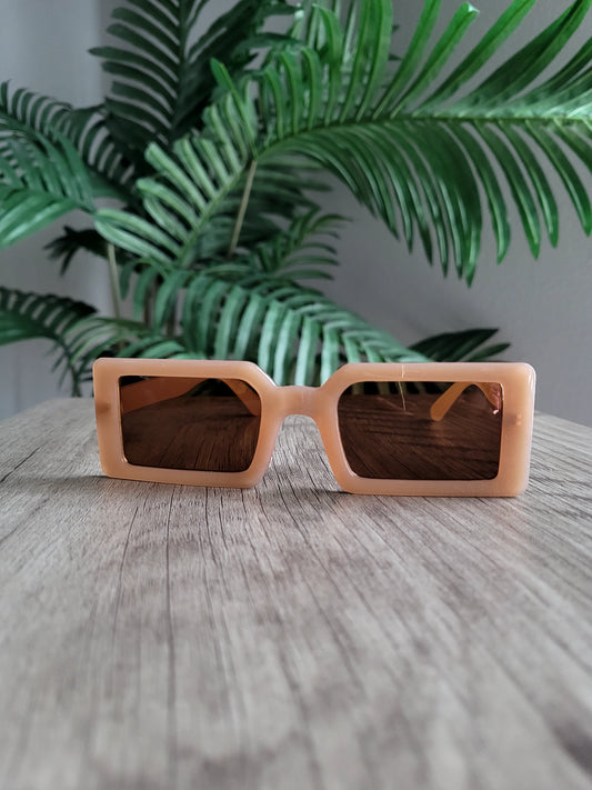 Serayah | Retro Square Shades - Brown